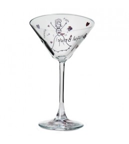 Personalised Bride Cocktail Glass