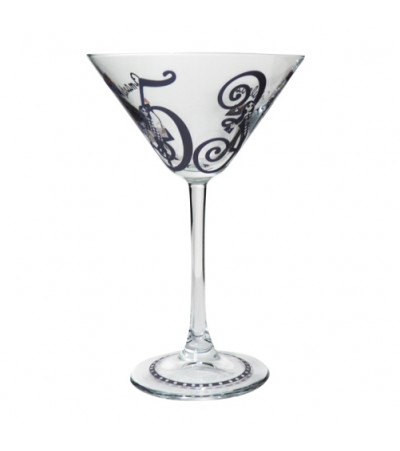 Personalised Fabulous Numbers Cocktail Glass