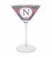 Personalised Houndstooth Cocktail Glass