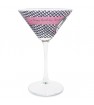 Personalised Houndstooth Cocktail Glass