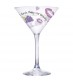Personalised Lips & Grapes Cocktail Glass