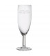 Engraved Toasting Flute Glass