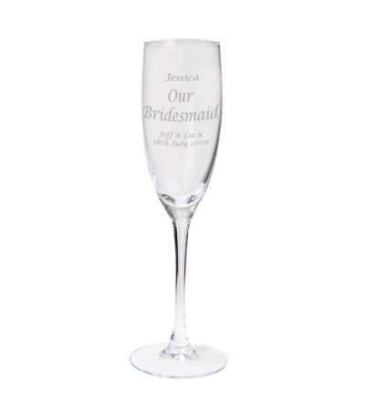 Personalised Flute Glass