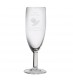 Personalised Hats Wedding Flute Glass