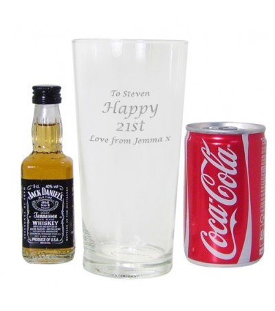 Personalised Jack Daniels & Coke Gift Set
