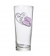 Personalised Butterfly Hearts Pilsner Glass
