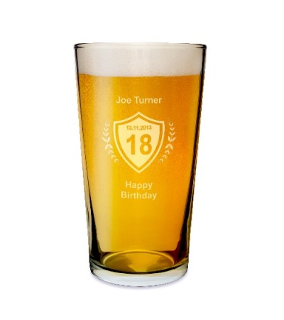 Personalised Age Pint Glass