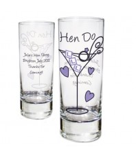 Personalised Hen Do Shot Glass