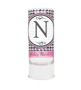 Personalised Houndstooth Shot Glass