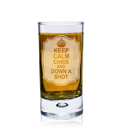 Personalised Keep Calm Shot Glass