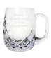 Engraved Crystal Pint Rounded Tankard