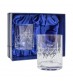 Pair of Engraved Crystal Whisky Glasses