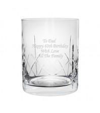 Engraved Crystal Whisky Glass
