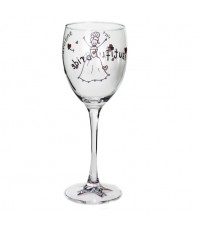 Personalised Bride Wine Glass