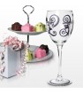 Personalised Fabulous Numbers Wine Glass