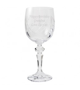 Personalised Crystal Wine Glass