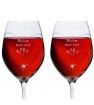Personalised Small Hearts Swarovski Wine Glasses